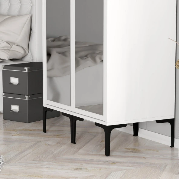 Variant Mobilya Kumsal 2 Kapılı (Rr) Gardrop - Beyaz / Beyaz - 3