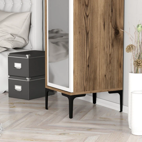 Variant Mobilya Kumsal 1 Kapılı (R) Gardrop - Lidya / Beyaz - 7