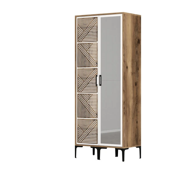 Variant Mobilya Kumsal 2 Kapılı (Pr) Gardrop - Lidya / Beyaz - Resim 3