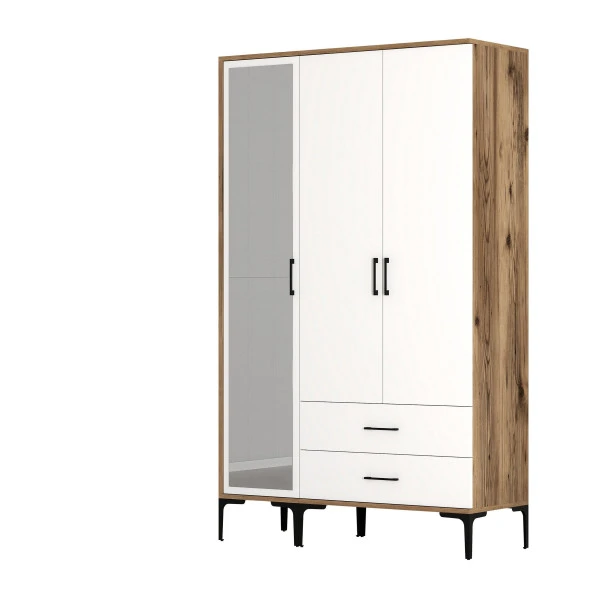 Variant Mobilya Kumsal 3 Kapılı (Rt) Gardrop - Lidya / Beyaz - 6
