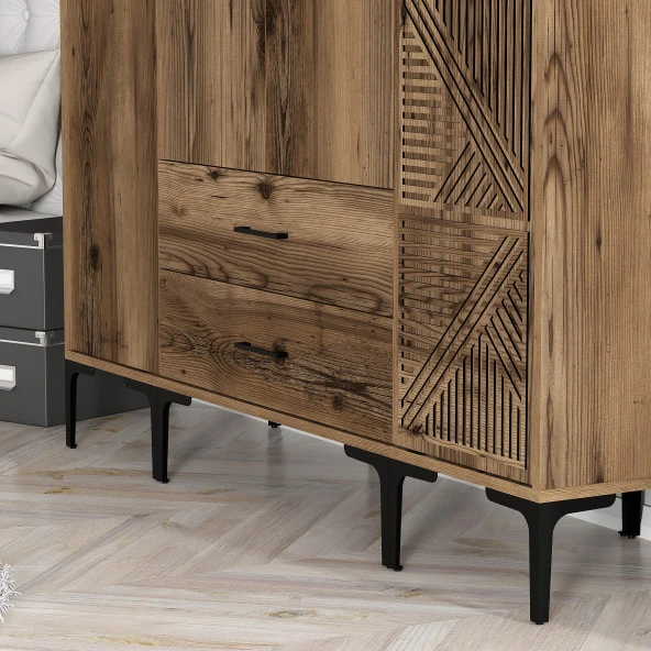 Variant Mobilya Kumsal 4 Kapılı (Stp) Gardrop - Lidya / Lidya - Resim 4