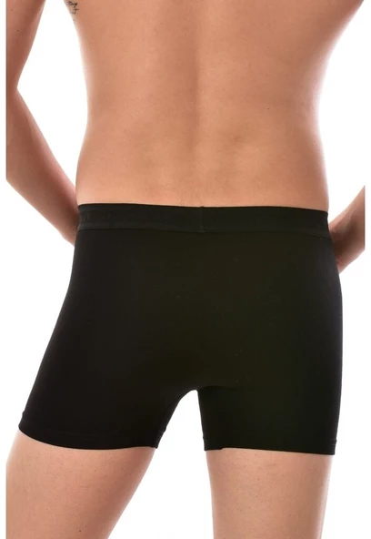 3 Lü Tutku Elit Modal Erkek Siyah Elasthan Boxer 1251 - 2
