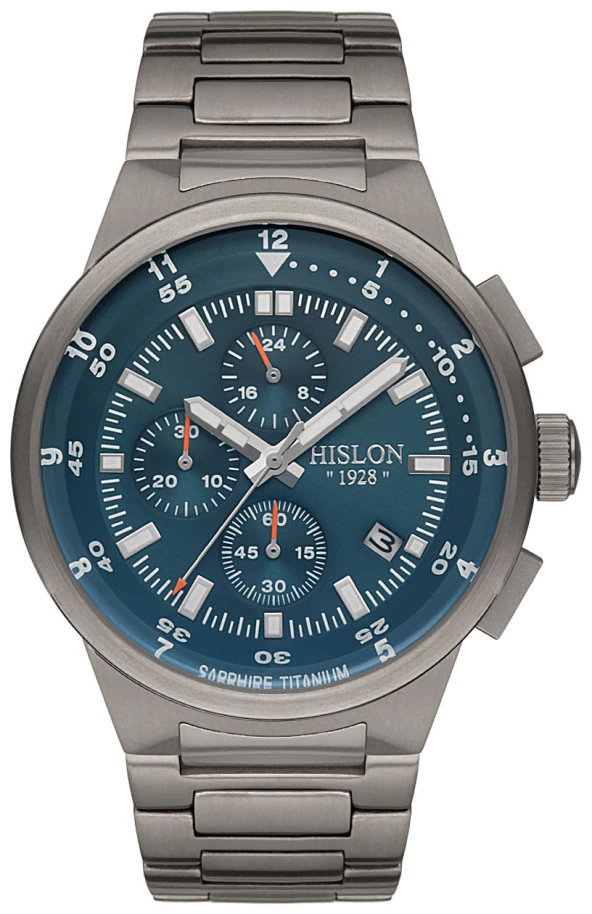 Hislon 3737-12691 Erkek Kol Saati , Safir Cam ,Titanyum