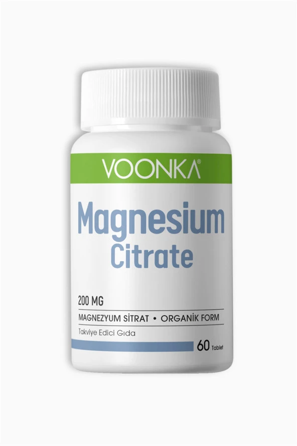 Voonka Magnesium Citrate 200mg 60 Tablet ürün görseli