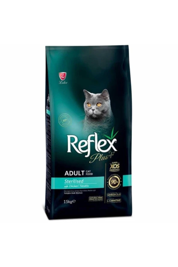 Reflex Plus  Kısır Kedi Maması Tavuklu 1,5 Kg x 2 adet