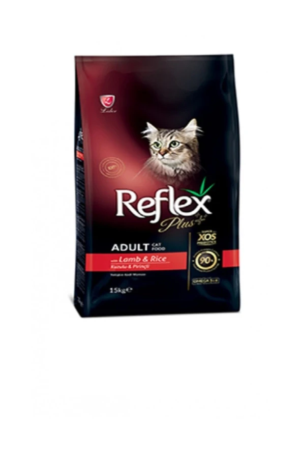 Reflex Plus Kedi Maması Kuzulu & Pirinç 15 kg