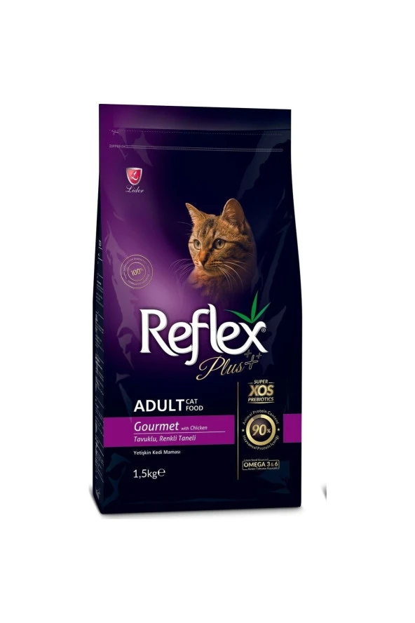 Reflex Plus Kedi Maması Multicolor Tavuklu Renkli 1,5 Kg