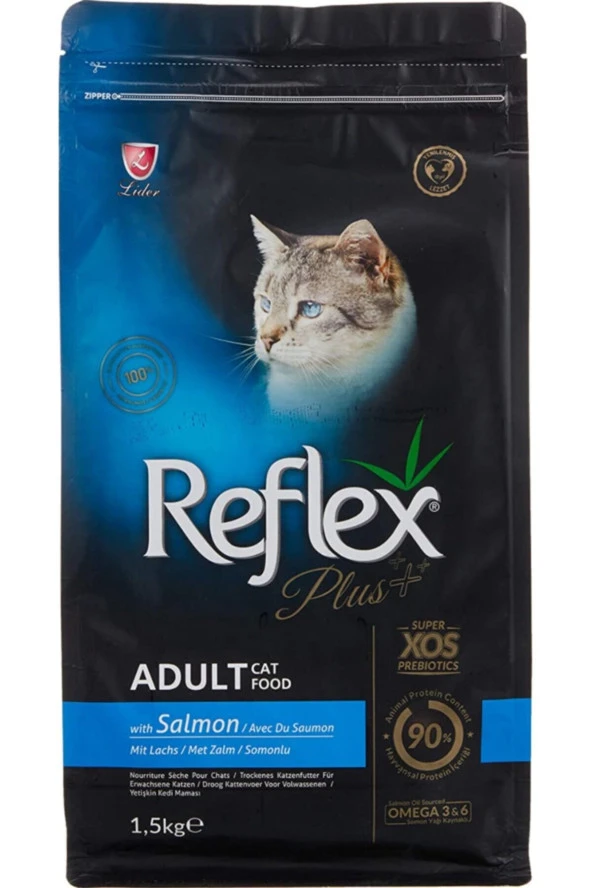 Reflex Plus Kedi Maması Somonlu Yetişkin 1,5 Kg x 2 adet