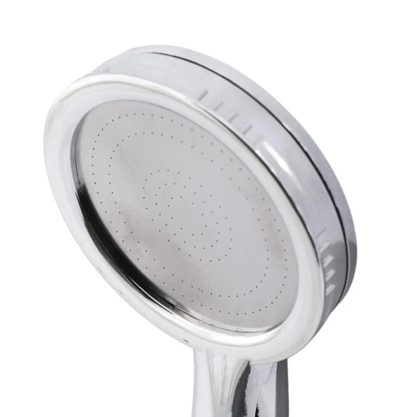 Duş Seti Spiral Fişkiye Banyo Duş Başlığı Set Fiskiyesi Telefonu Yuvarlak Klasik Başlık Metal Hortum - 5