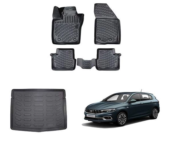 Fiat Egea HB 2015+ Rizline 3D Paspas ve Bagaj Havuzu ürün görseli