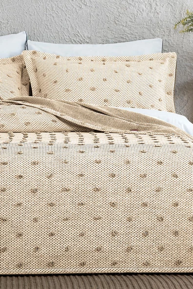 Ash Pike Takımı ( Yatak Örtüsü ) Seti Çift Kişilik Pamuklu 3 Parça Yumuşak Günlük - 12