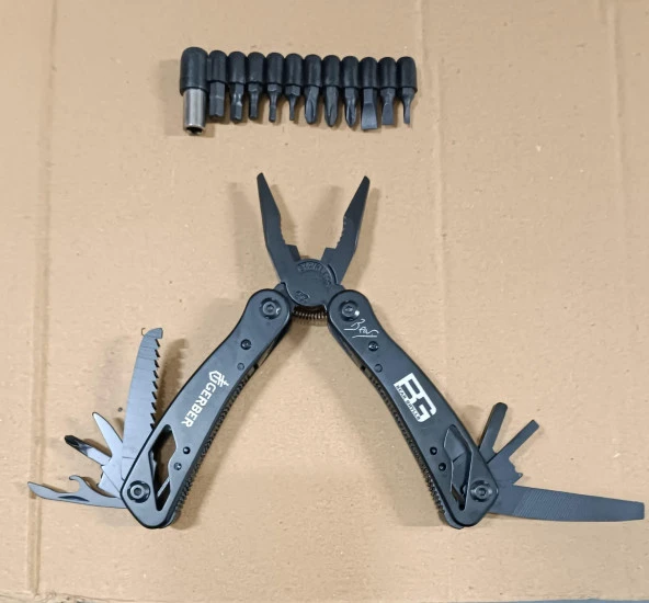 Mini Katlanır Cep Çakı Kamp Çakısı Çakı Bıçak Aksesuar, Çok Amaçlı Çakı, Çok Amaçlı Pense Seti  Siyah2 - 2