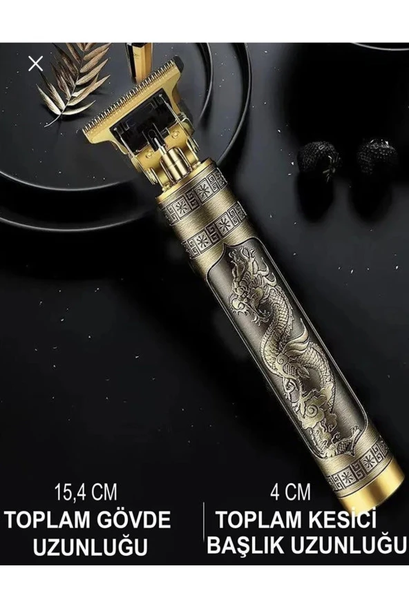 Dragon Profesyonel Saç Sakal Ense Çizim Tüm Vücut Tüyü Lazer Öncesi Tıraş Makinesi. - 5