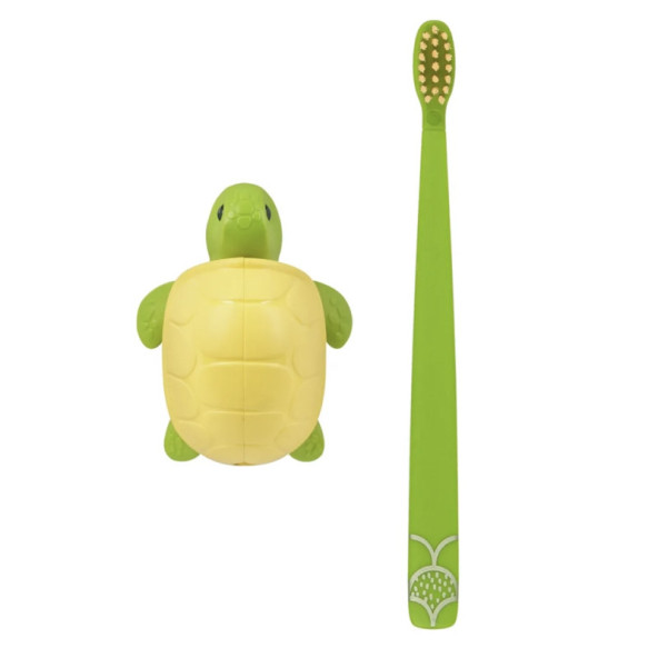Flipper Hijyenik Diş Fırçası Kabı - Kaplumbağa