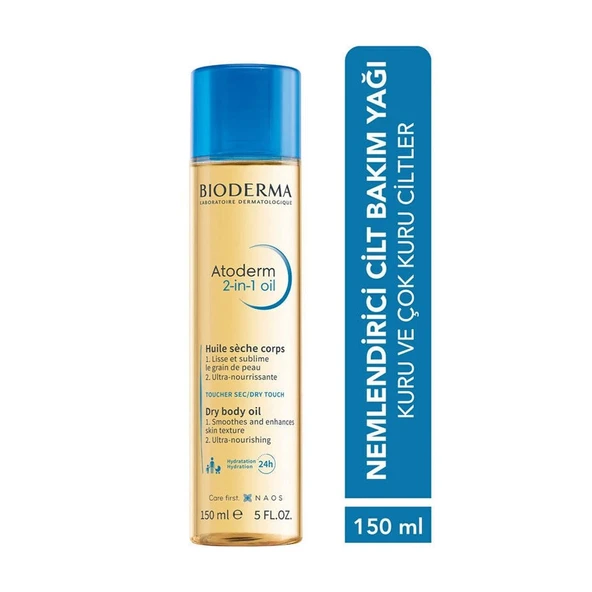 Bioderma Atoderm 2 in 1 Body Oil Nemlendirici Kuru Yağ 150 ml - 2