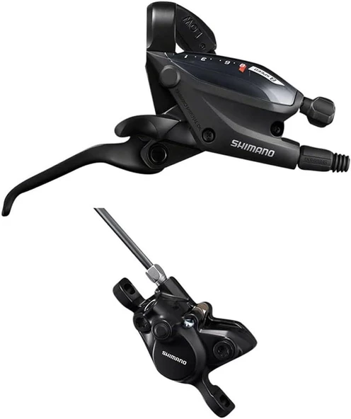 SHIMANO EF505 8 Vites Hidrolik Disk Fren Vites Seti + MT200 Arka