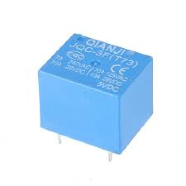 Qıanjı Jqc-3F(T73)-5Vdc 5V 5 Volt Küp Role Kare Röle Tek Kontak