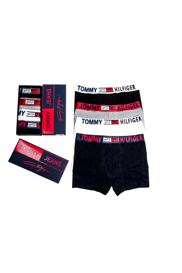 4"Lü Erkek Boxer Set Soft Pamuklu/Rahat Kalıp