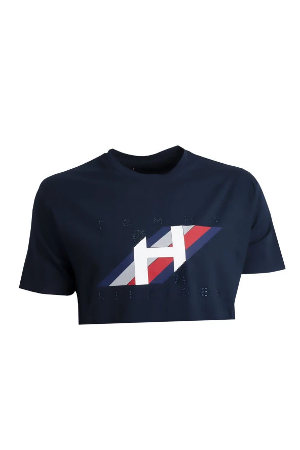 Erkek Savarovski Stone Denim T-shirt - 2