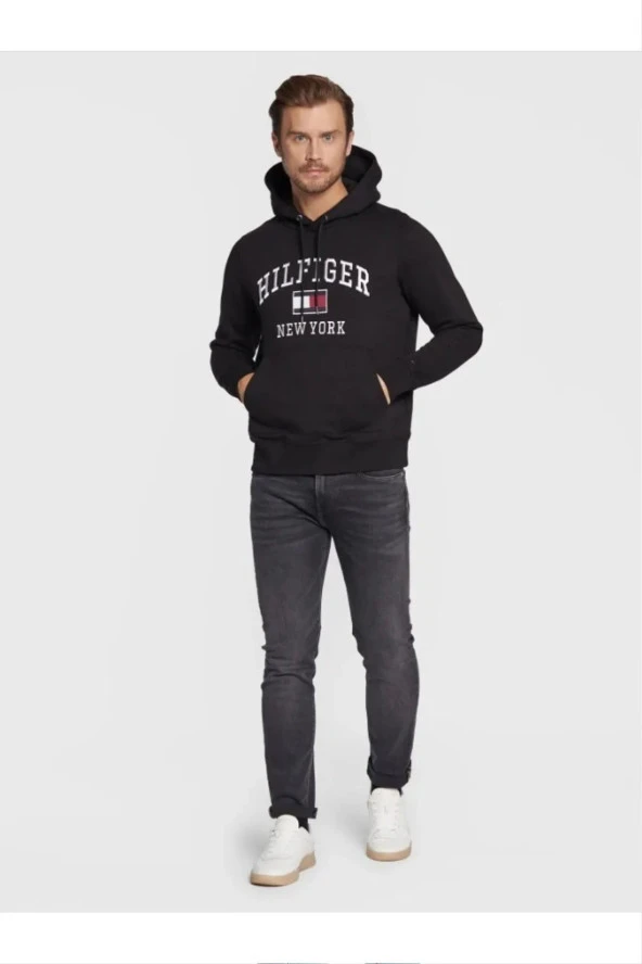 Erkek New York Kapşonlu Sweatshirt - 4