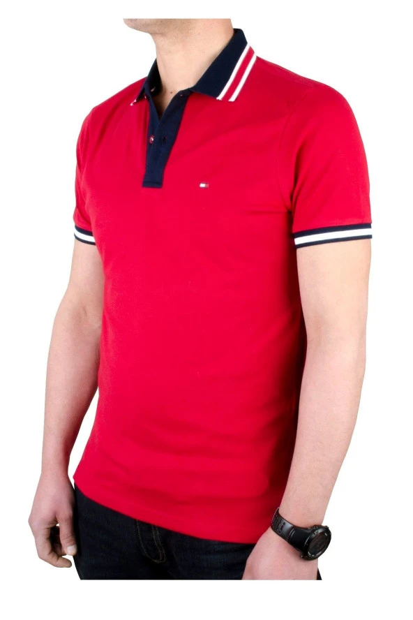 Regular Fit Erkek Kontrast Polo T-shirt