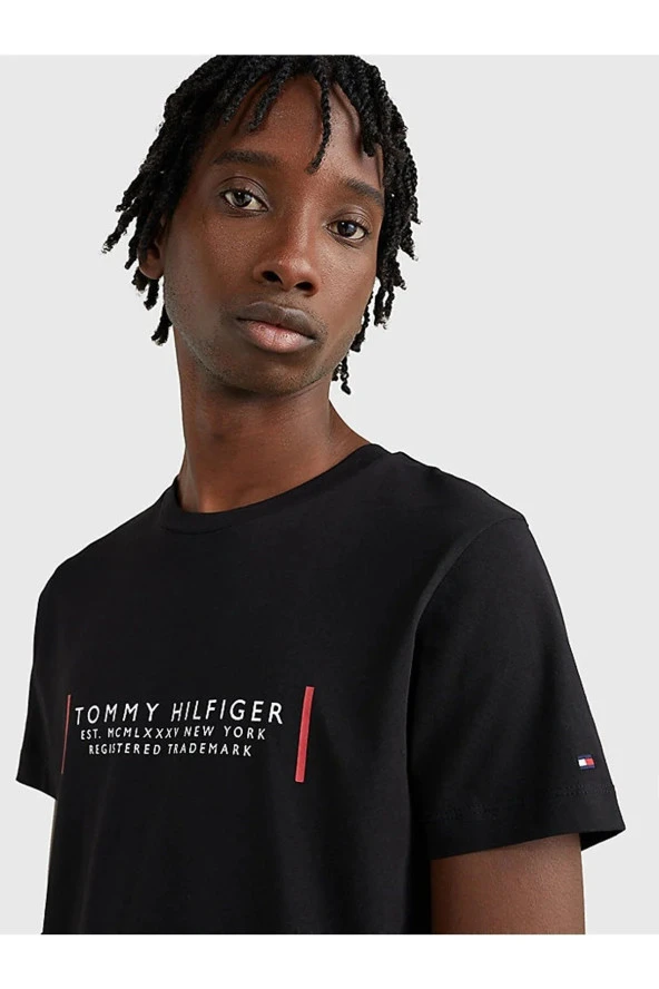 Tommy Hlfger SLIM T-SHIRT //SİYAH