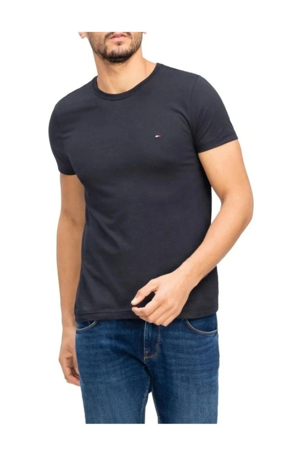 Organik Pamuk Klasik O yaka T-Shirt ///SİYAH - 3