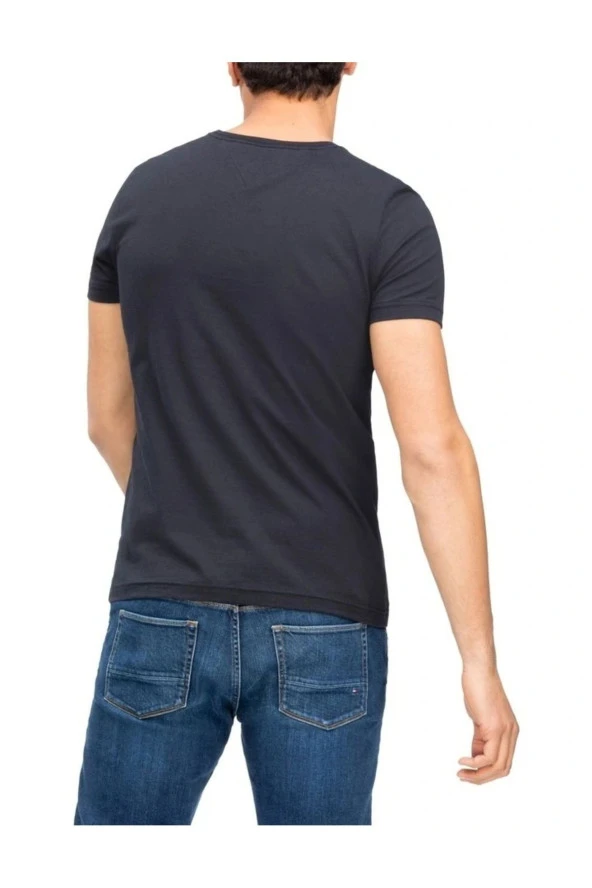 Organik Pamuk Klasik O yaka T-Shirt ///SİYAH - 5