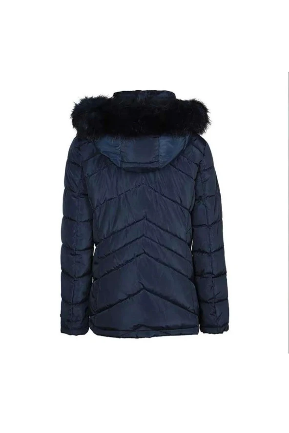 Kadın Kapüşonlu Mont - 3