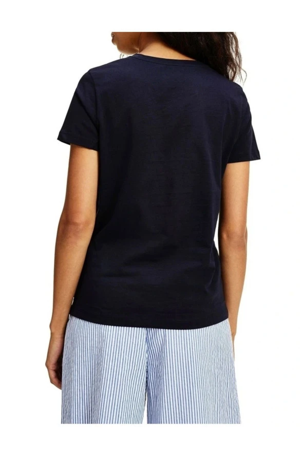 Logo Crew Neck Organik Pamuk T-shirt - 2