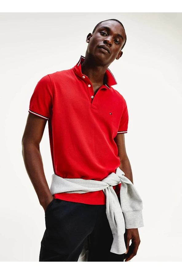 //Fusya Slim Fit Polo Shirt Tipped Organic Cotton