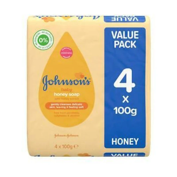Johnson'S Baby Bebek Sabun Honey-Bal 100 ml (4 Adet)