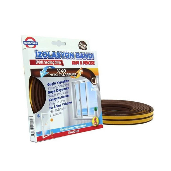 Bosstape Epdm Pencere İzolasyon Kahverengi 9MMX6MT - 3
