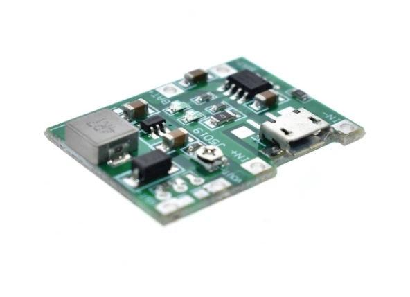 3.7V 4.2V Lityum Li-İon 18650 Batarya Şarj Kartı+ Yükselteç Devre ürün görseli 1