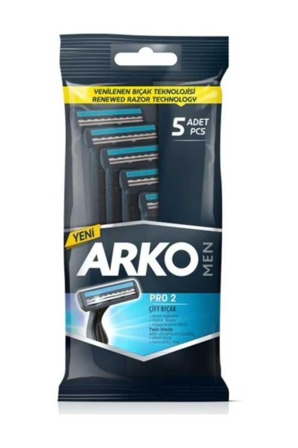 Arko Men Cool Pro2 Tıraş Bıçağı T2 5li