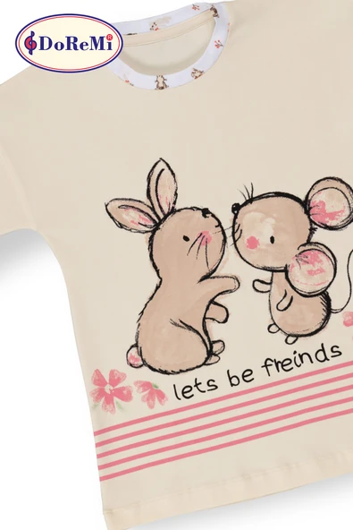 DoReMi Kız Çocuk Pijama Takımı - 9