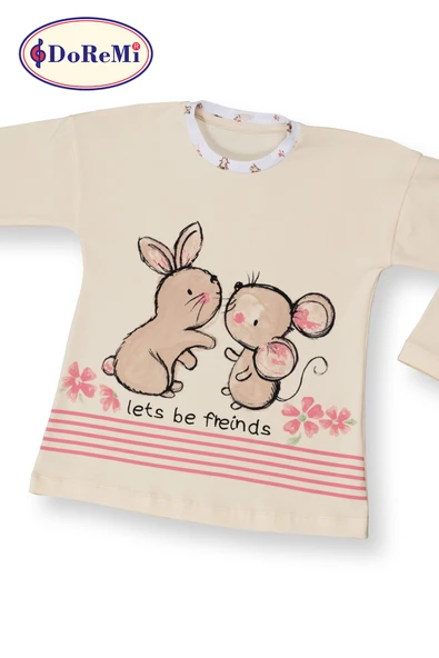 DoReMi Kız Çocuk Pijama Takımı - 7