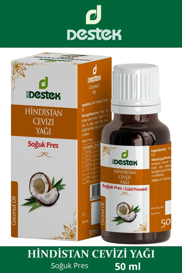 Destek Hindistan Cevizi Yağı (soğuk Pres) 50 ml