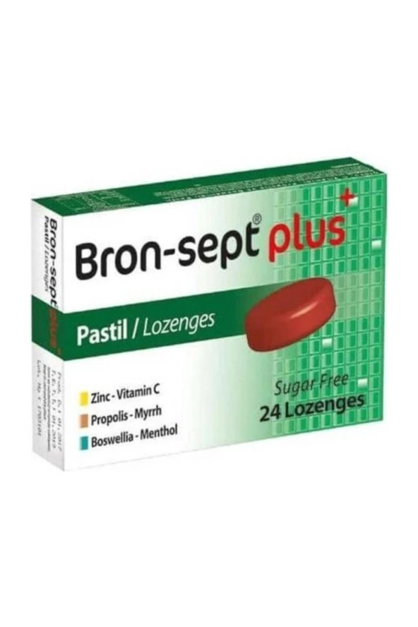 Bron-Sept Plus 24 Pastil Seker Ilavesiz