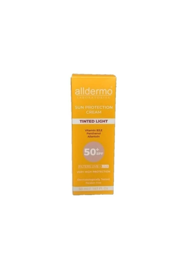 Alldermo Tinted Light Güneş Koruyucu Krem Spf50 50ml