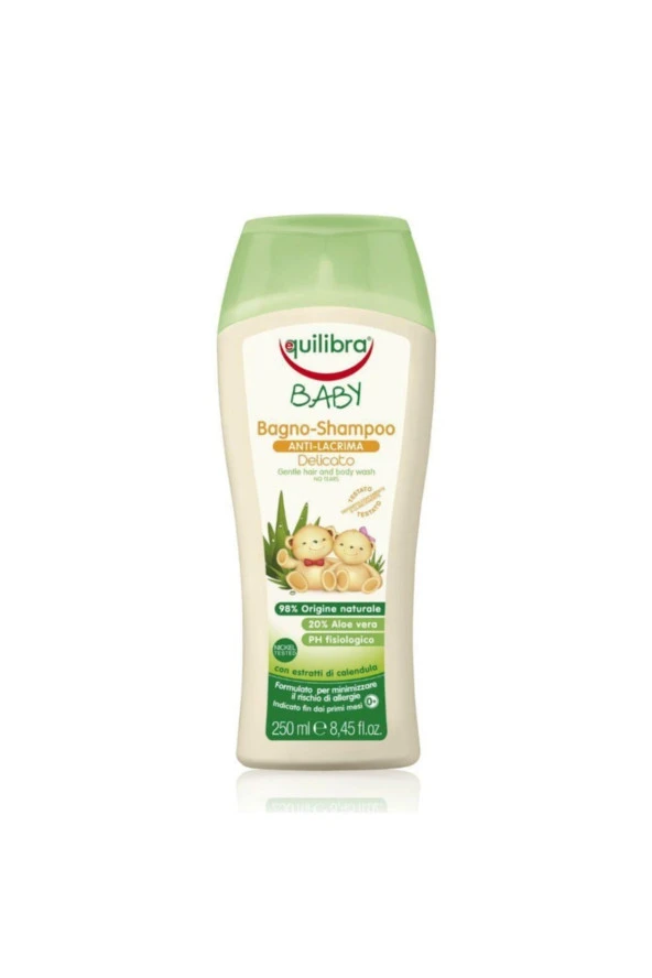 Equilibra Baby Bagno Shampoo- Gözyaşı Olmadan Ve Vücut Yıkama 250 Ml