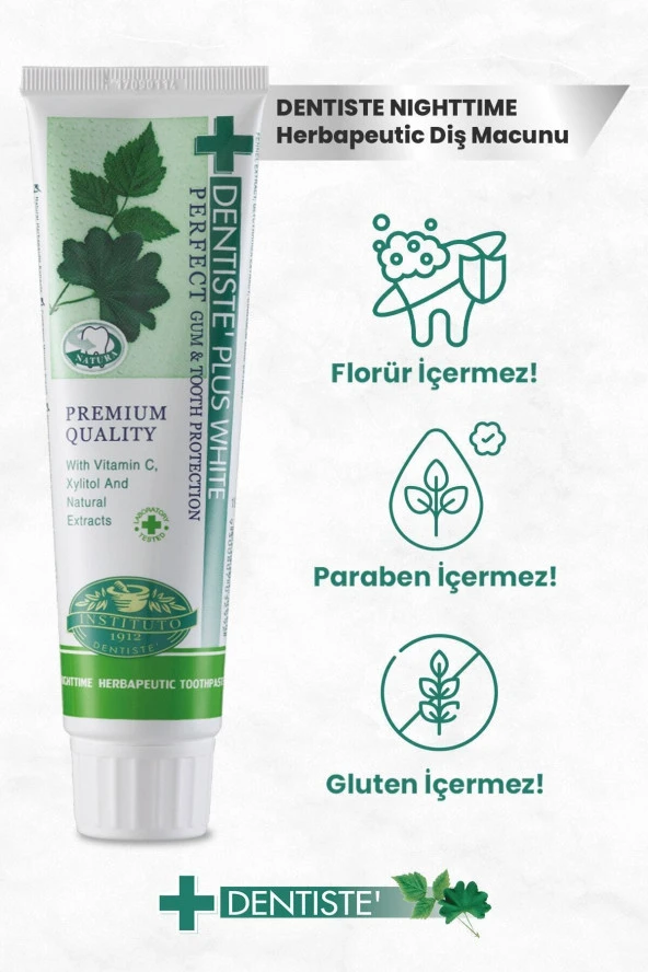 Dentiste Plus Dentıste Nıghttıme Herbapeutic Diş Macunu - Resim 3