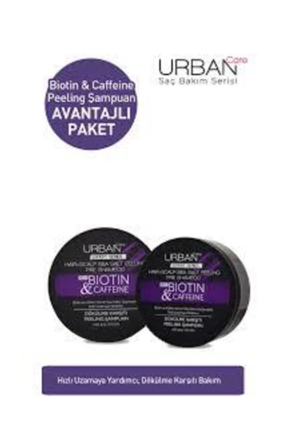 Urban Care Expert Biotin&caffeine Peeling Şampuan+peeling Şampuan 2'li Set