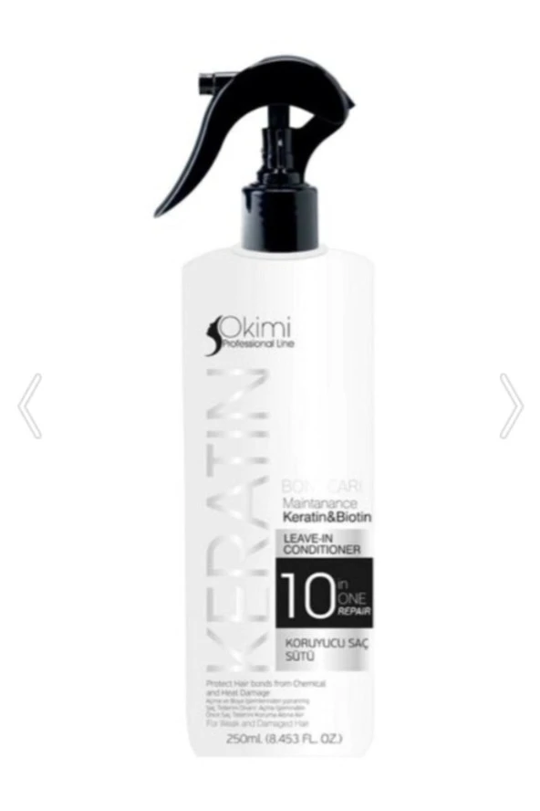 Okiro Keratin Özlü Koruyucu Saç Sütü 250 ml