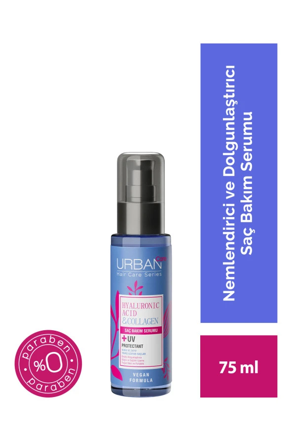 Urban Care Hyaluronik Asit&Kolajen Kuru ve Cansız Saçlara Özel Saç Bakım Serumu-75ML-UV Koruma