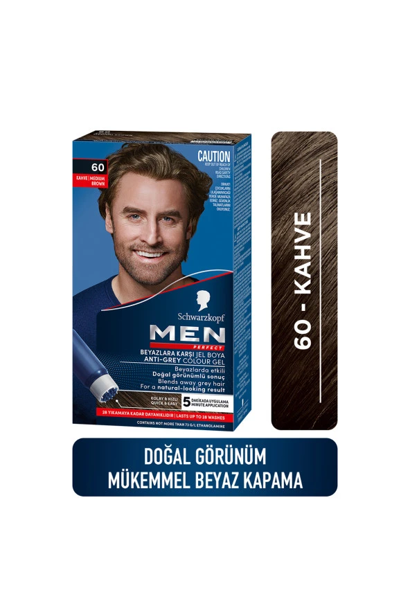 Men Perfect Saç Boyası 60 - Kahve