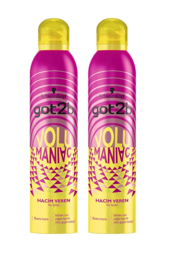 Got2B Volumaniac Sprey 300 Ml 2x