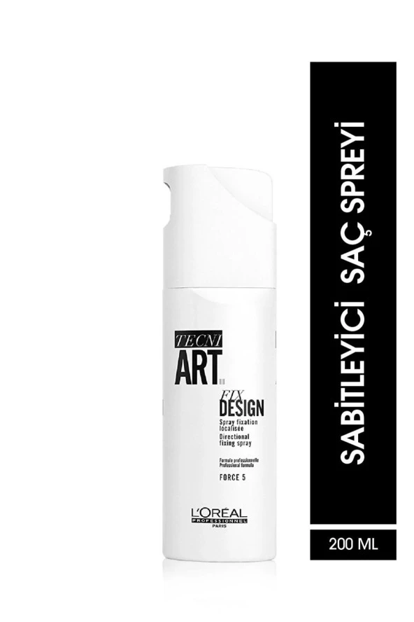 L'oreal Professionnel Techni Art Fix Design Sabitleyici Saç Spreyi Uv Filtreli 200 Ml