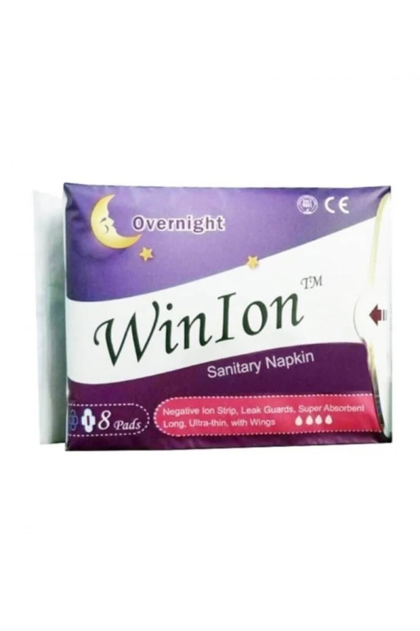 Winion Negatif Iyonlu Anion Ped. - Gece Pedi Mor