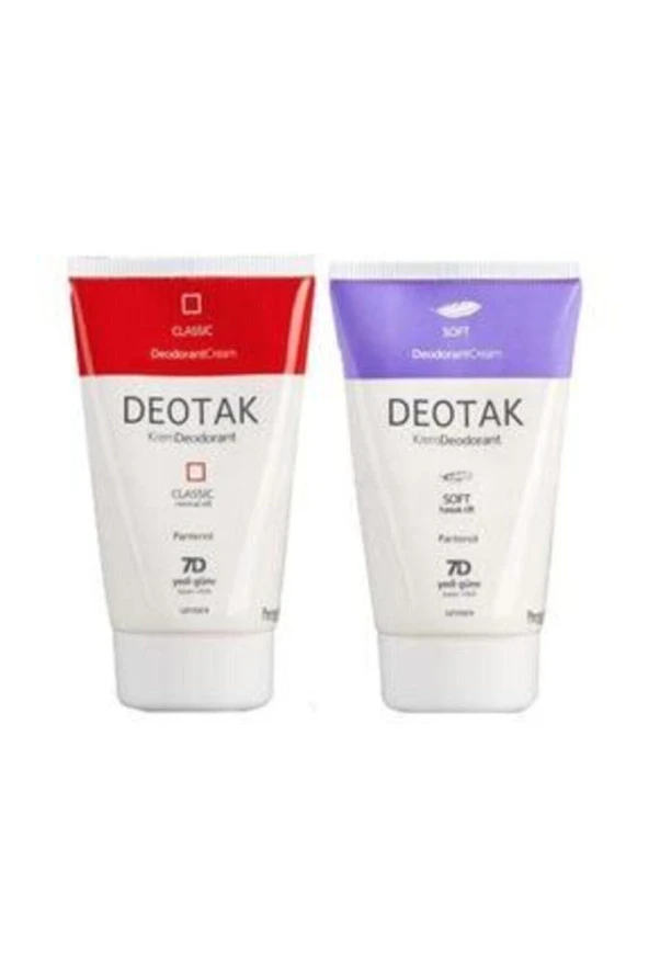 Deotak Klasik+soft Krem Deodorant Set